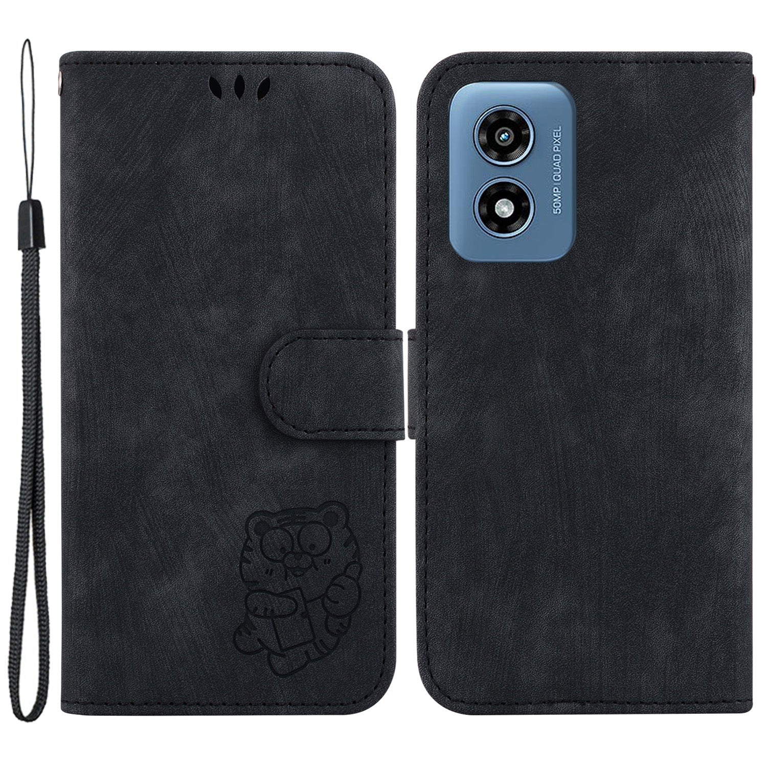 For Motorola Moto G Play (2024) 4G Case Tiger Imprinted Flip Leather Phone Cover For Motorola Moto G Play (2024) 4G Case Tiger Imprinted Flip Leather Phone Cover